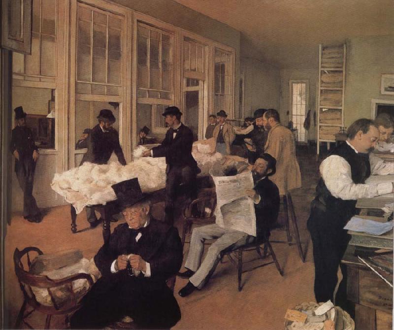 Edgar Degas Cotton trade oil painting image